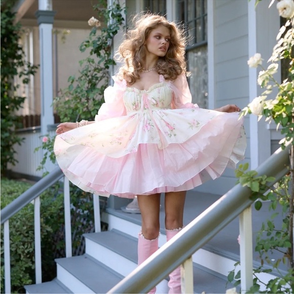 NWT Selkie The Summer Home Baby Soft Party Ever After Dress Fairy Milkmaid XS - Picture 16 of 16